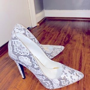 Snake Print Heels